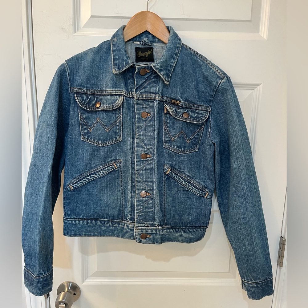 Vintage 1960/70’s WRANGLER‎ Denim 124MJ-style trucker Jacket Size 36 Made In USA